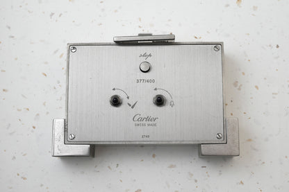 Cartier Desk Alarm Clock Mother of Pearl MOP Quartz 2749
