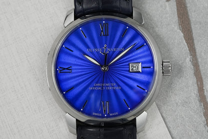 Ulysse Nardin Classico Enamel Dial Blue 40mm 8153-111-2/E3 853-111