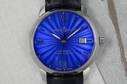 Ulysse Nardin Classico Enamel Dial Blue 40mm 8153-111-2/E3 853-111