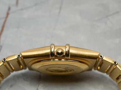 Omega Constellation Manhattan Dial with 11 Point Diamond in 18k Yellow Gold 1102.15.00
