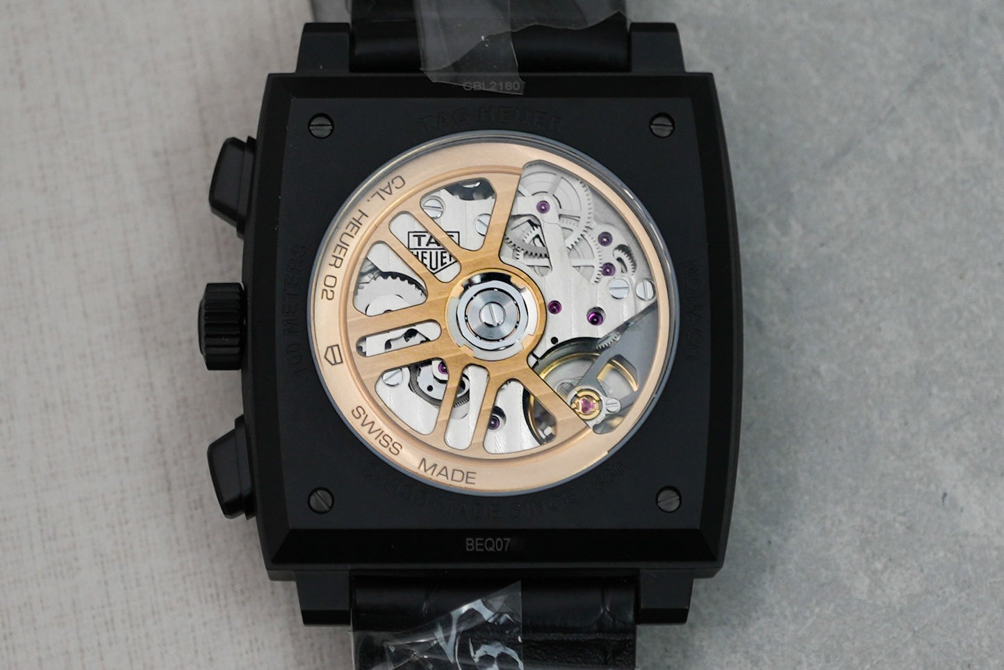 Tag Heuer Monaco Dark Lord Special Edition Formula 1 Grand Prix 39mm Titanium Black DLC CBL2180