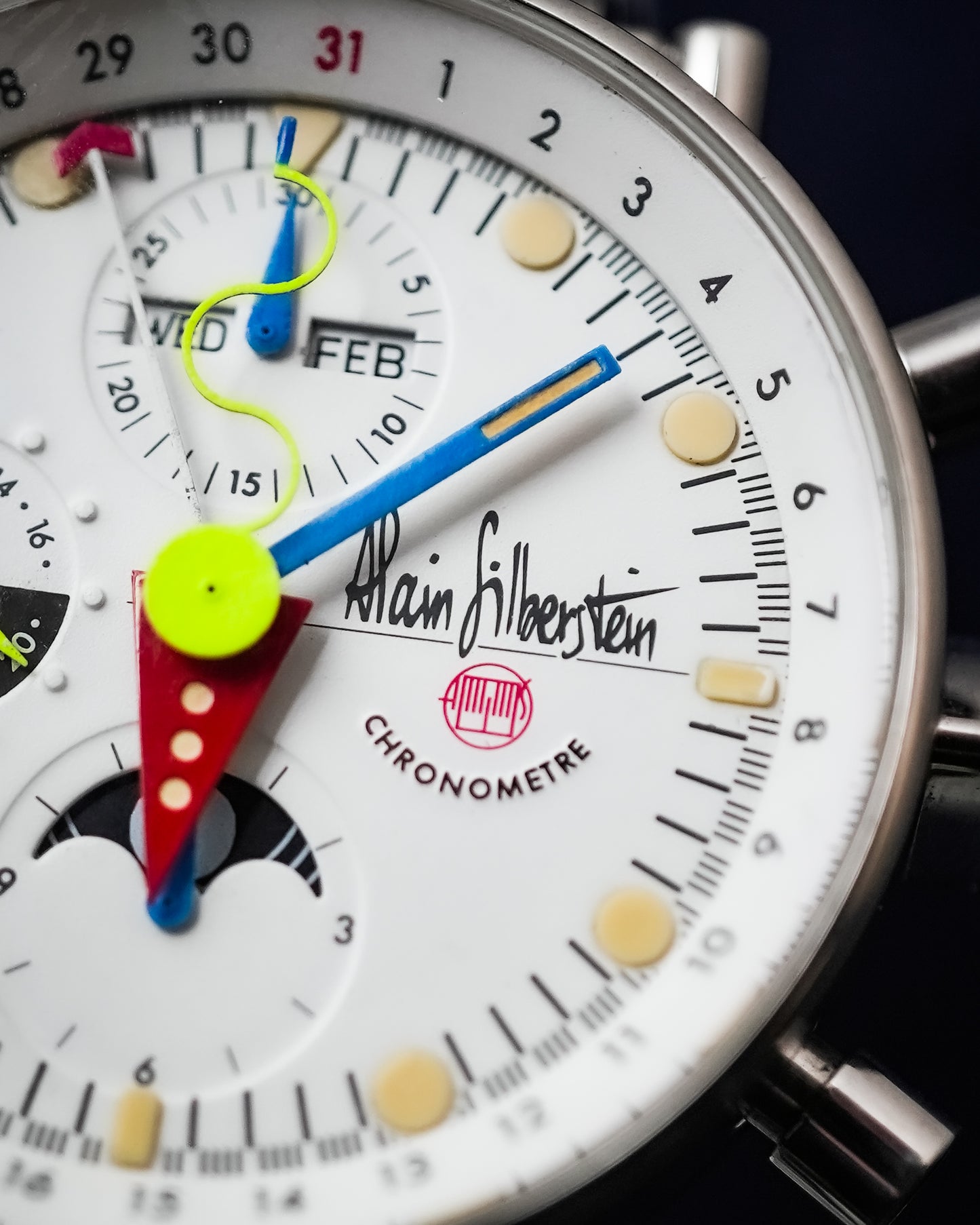 Alain Silberstein Krono 2 Bauhaus Triple Date Moonphase Limited Edition 500 Pieces