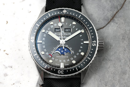 Blancpain Fifty Fathoms Bathyscape Quantieme Lune Moonphase Complete Calender 43mm 5054-1110-B52A