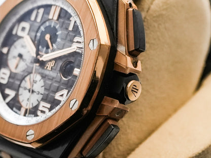 Audemars Piguet Royal Oak Offshore Chronograph in 18K Solid Rose Gold / Ceramic 26405 26405NR 26405NR.OO.A002CA.01