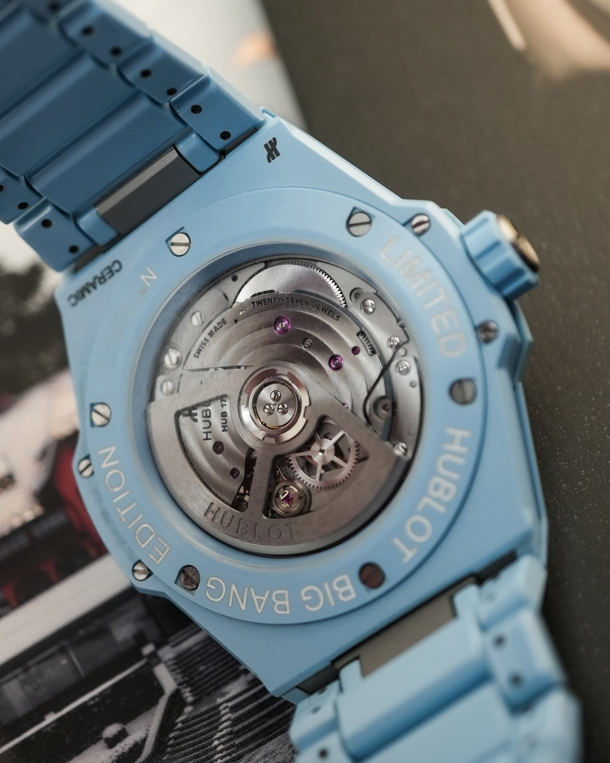 Hublot Big Bang Tiffany Integrated Sky Blue Skeleton 40mm 456.ex.5120.ex