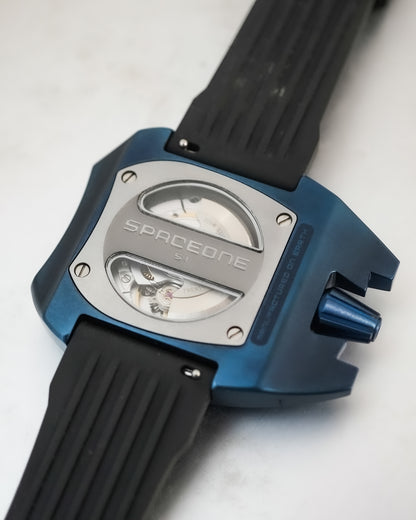 Spaceone Jumping Hour Destro Blued Titanium 25 Pieces Edition