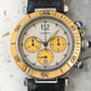 Cartier Pasha De Chronograph Two Tone 18K Solid Yellow Gold Bezel Quartz 38mm 1050 1032