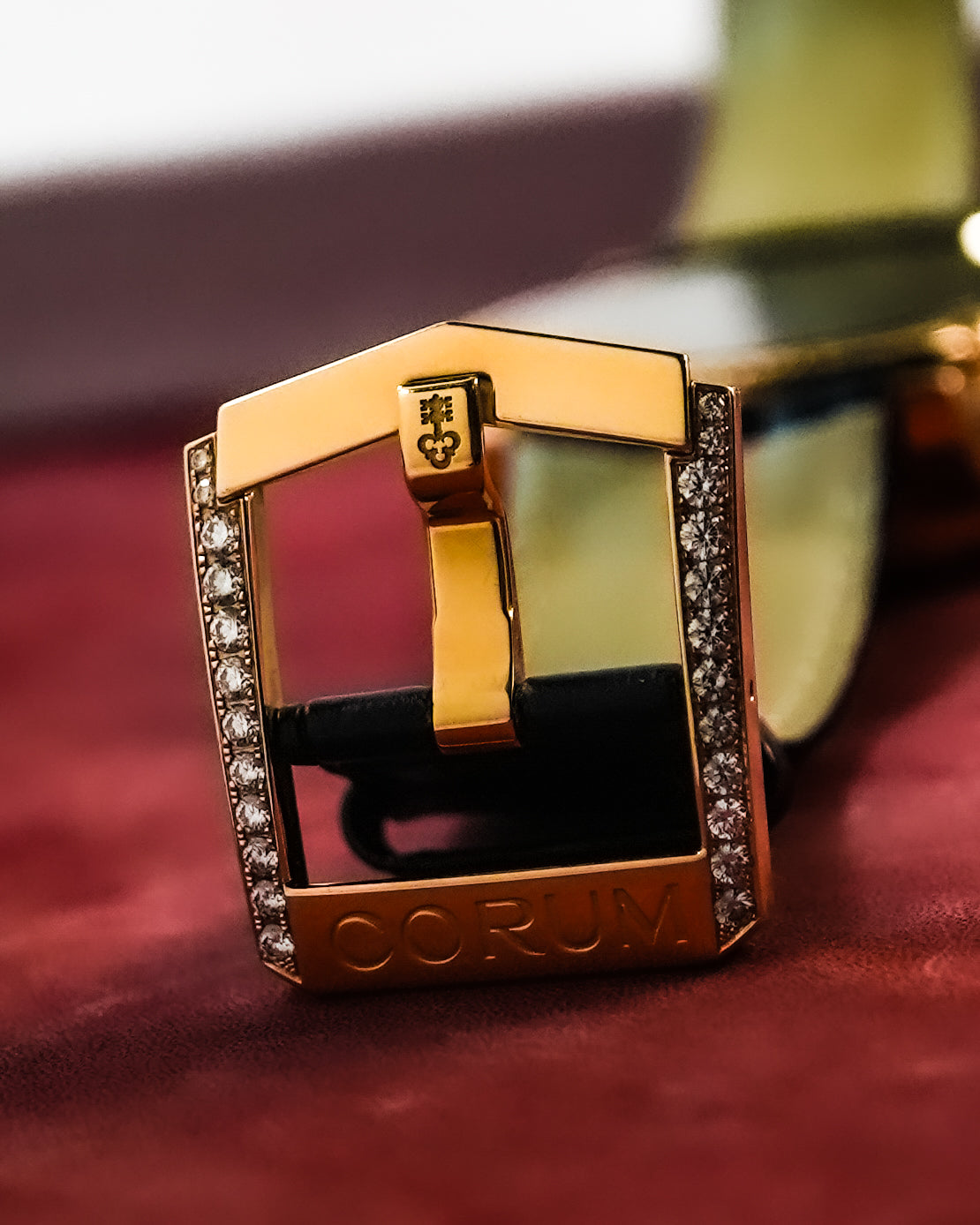 Corum Admiral’s Cup Seafender Tourbillon Chronograph Baguette Factory Diamonds  in 18K Solid Red Gold