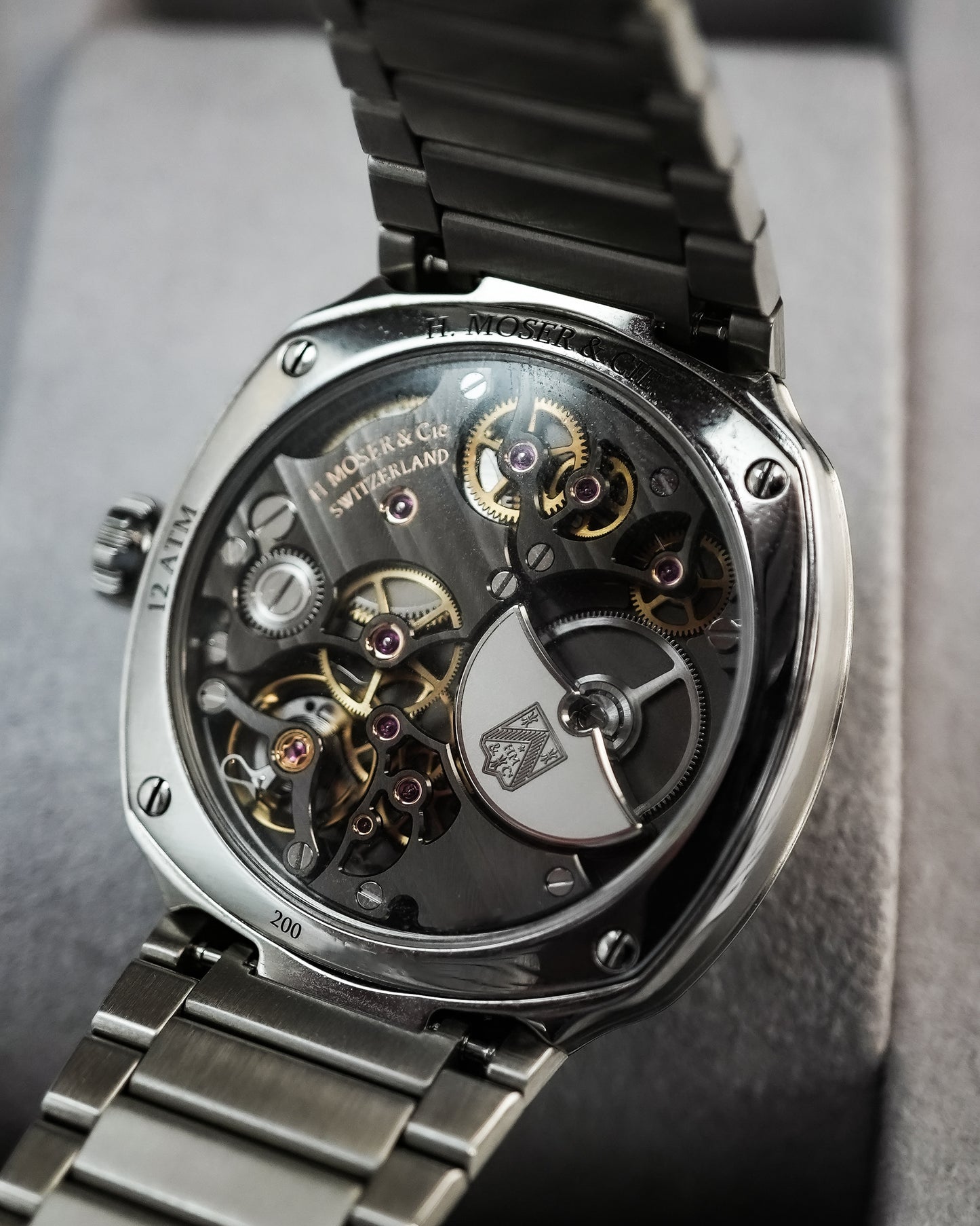 H Moser & Cie Streamliner Small Seconds Blue Enamel and 6500-1200