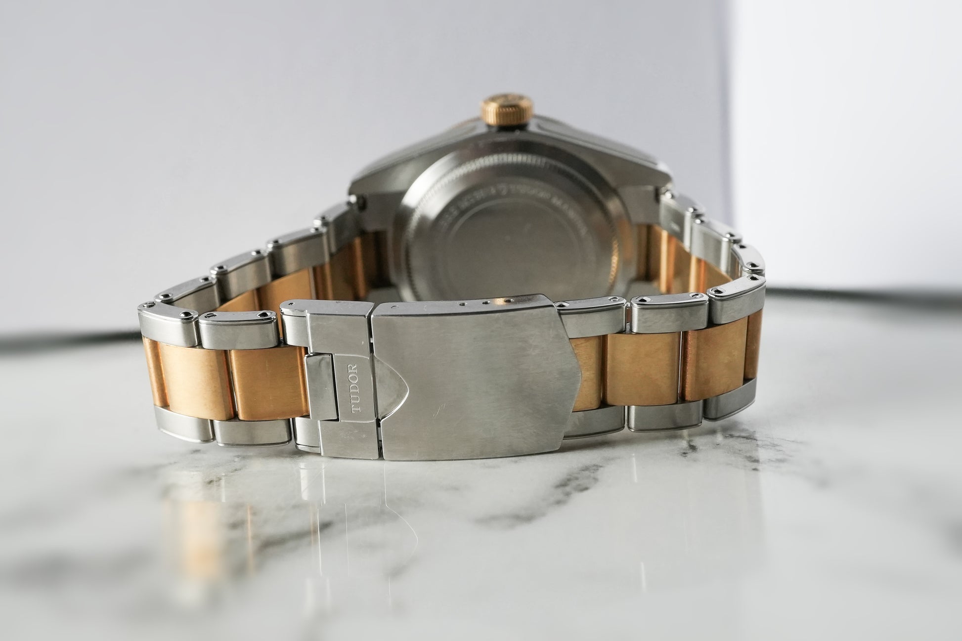 Tudor Black Bay Heritage S&G 79733N - Back View