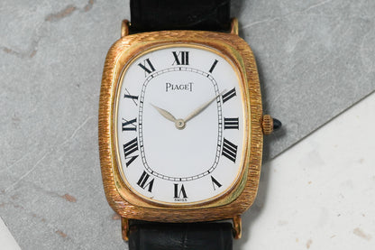 Piaget Classique Bark Texture Manual Winding in 18K Solid Yellow Gold 9251