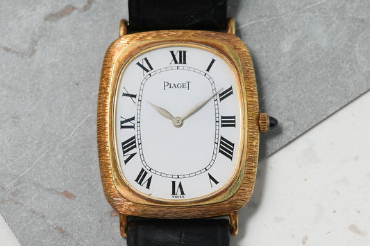 Piaget Classique Bark Texture Manual Winding in 18K Solid Yellow Gold 9251