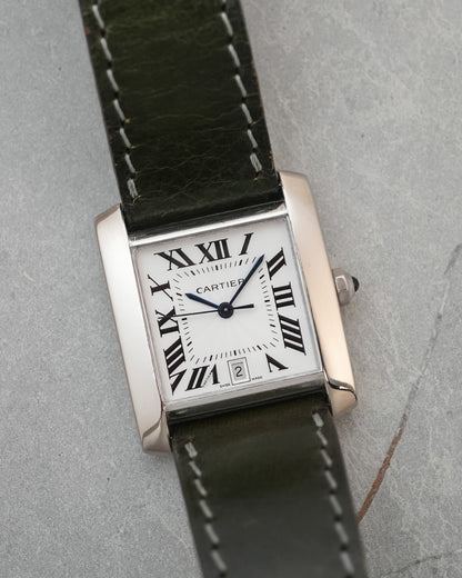 Cartier Tank Francaise in Solid 18K White Gold 2366