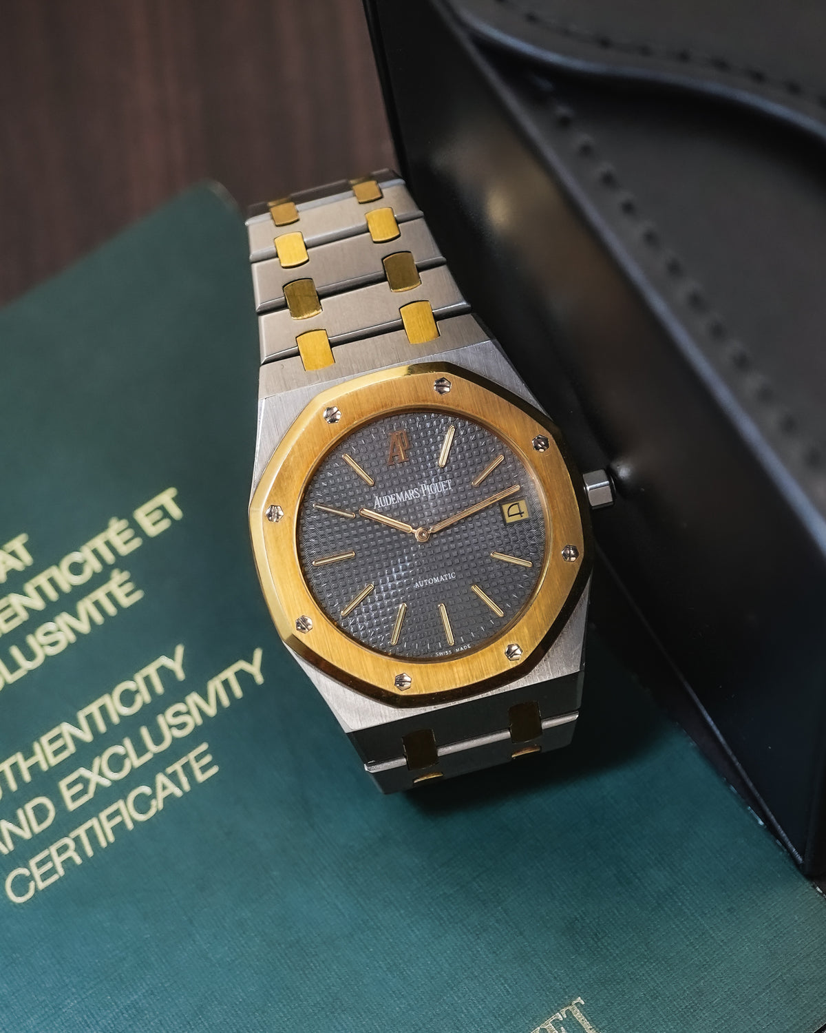 Audemars Piguet Royal Oak Jumbo Ultra Thin First Series Two Tone Tapisserie Dial 5402SA