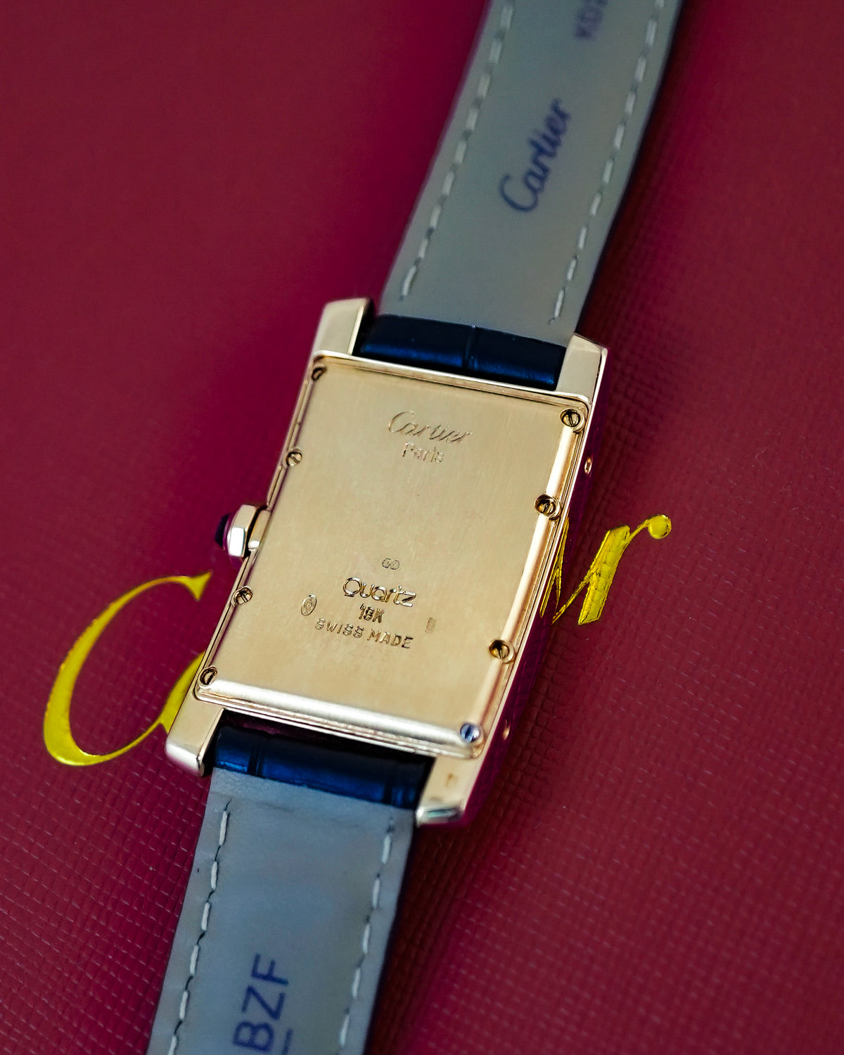 Cartier Paris Tank Americaine Small Seconds Quartz in 18k Solid Yellow Gold 8012905