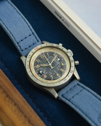 Gallet Flying Officer Chronograph Worldtimer Truman 1940s MK1