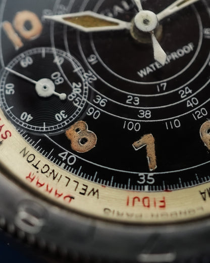 Gallet Flying Officer Chronograph Worldtimer Truman 1940s MK1