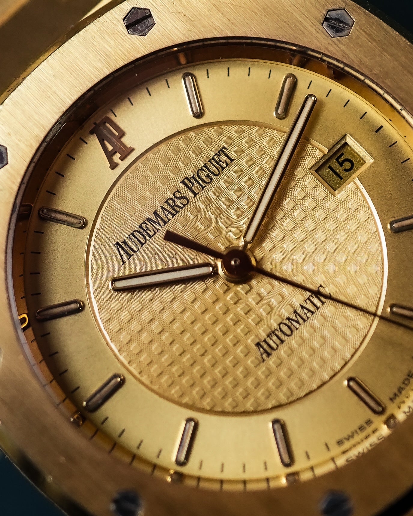 Audemars Piguet Royal Oak 50th Anniversary Japan Limited 500 Pieces Tapisserie Dial in 18k Solid Yellow Gold 33mm 15050BA 15050