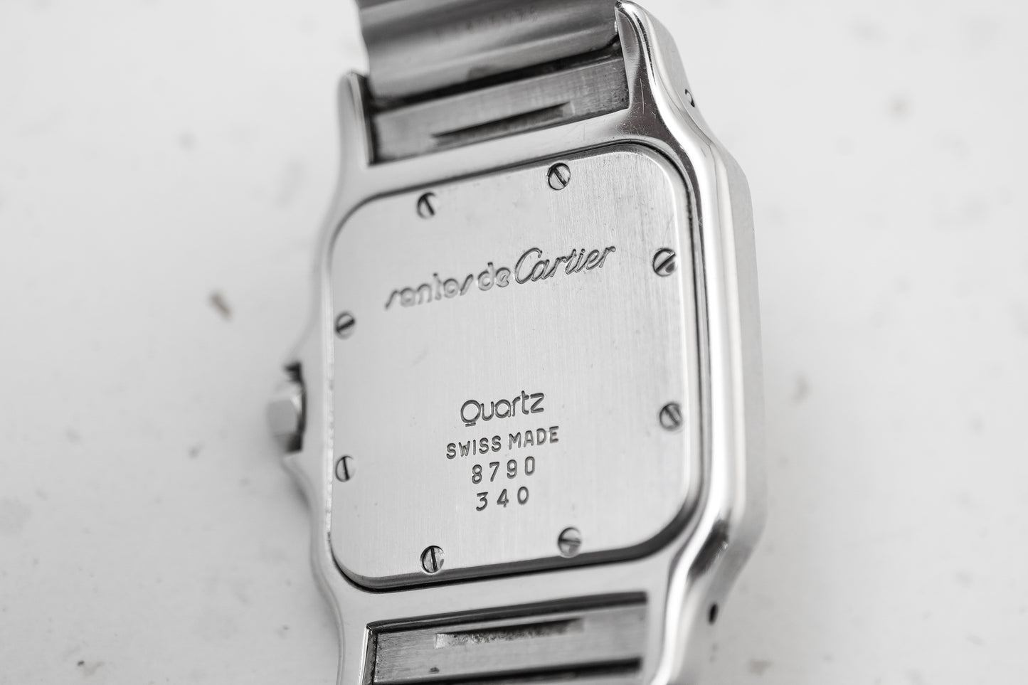 Cartier Santos Galbee Roman Ivory Quartz LM W20018D6 987901