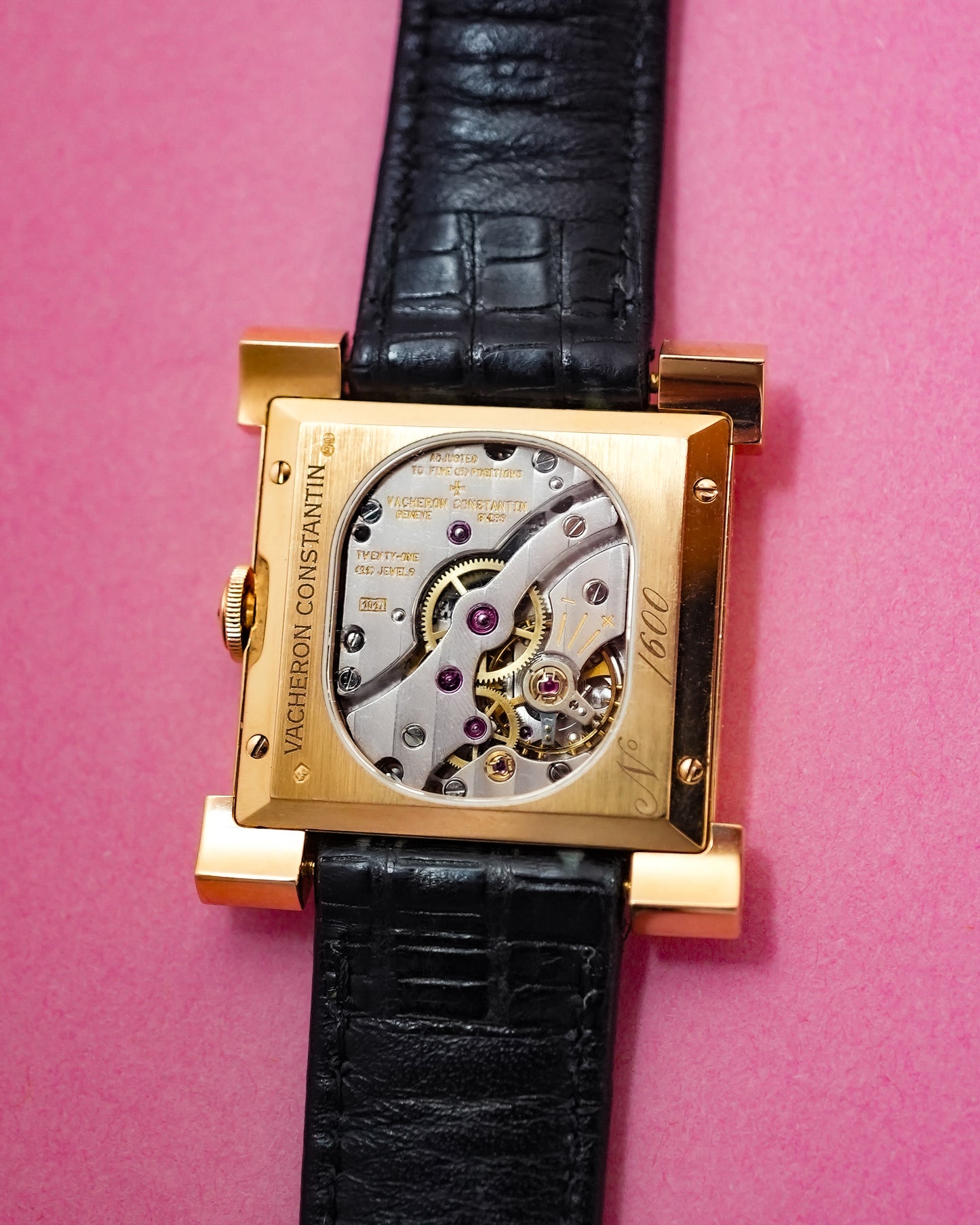 Vacheron Constantin Historique Carre Numbered Limited 600 Pieces in Solid 18K Yellow Gold Historiques 91030