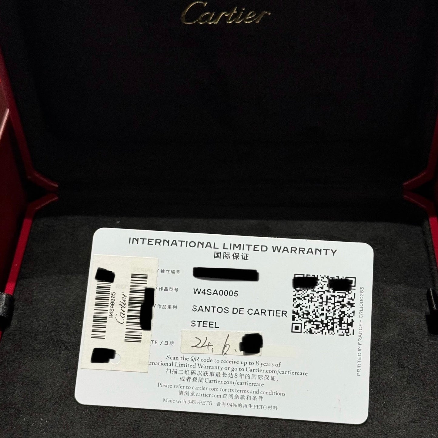 Cartier Santos Medium Factory Diamond 35mm W4SA0005 4075