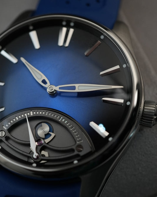 H Moser and Cie Pioneer Retrograde Seconds Midnight Blue 42mm 3250-1200