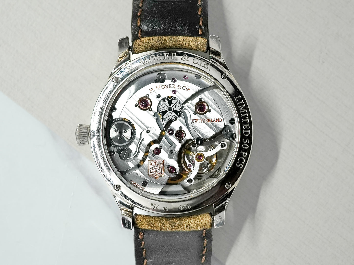 H.Moser & Cie Endeavour Perpetual Calender Purity Green in 18k White Gold 50 Pieces Moser 1800-0202