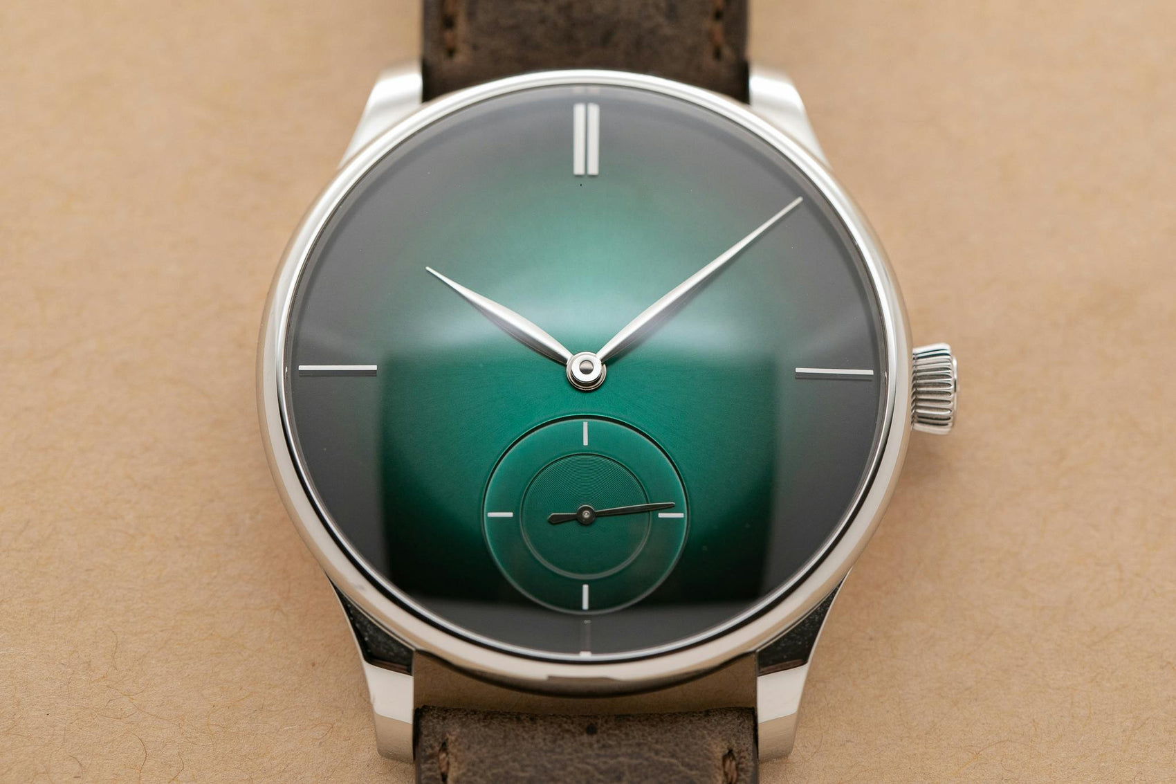 H Moser & Cie Venturer Small Seconds Green 43mm in Solid 18K White Gold 50 Pieces Limited Edition 2327-0209