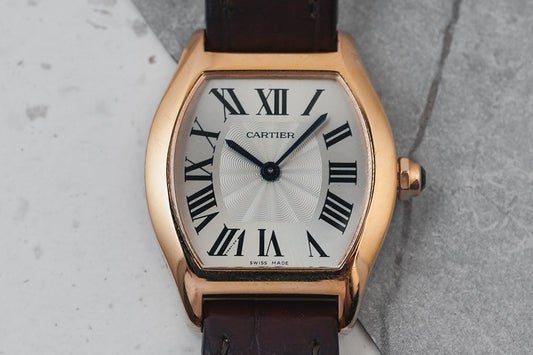 Cartier Tortue Manual Winding in 18K Solid Rose Gold SM Size 24mm W1556360 3698