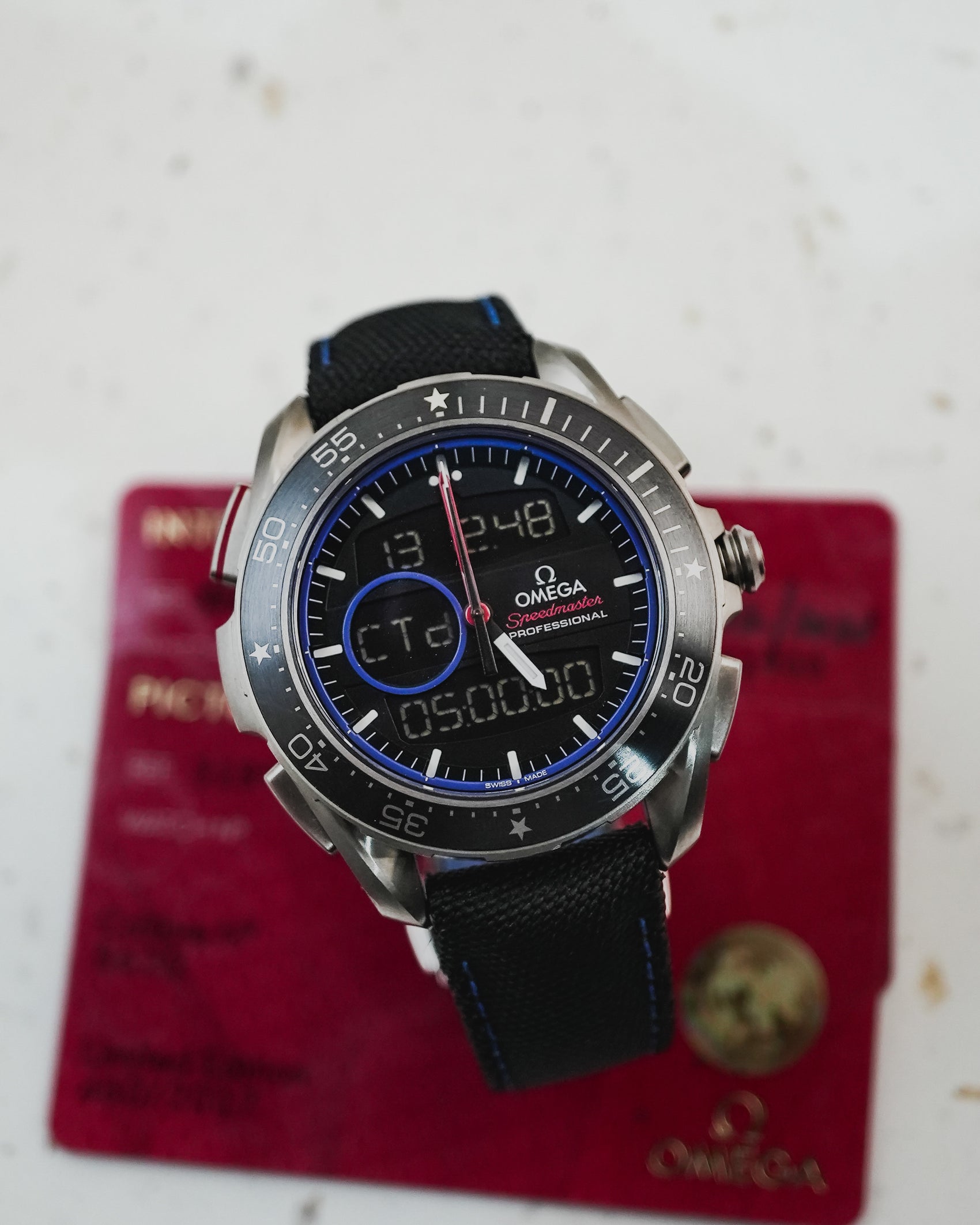 Omega Speedmaster Skywalker X-33 Regatta Emirates New Zealand Team Challenge Americas Cup ETNZ Titanium 45mm 318.92.45.79.01.001