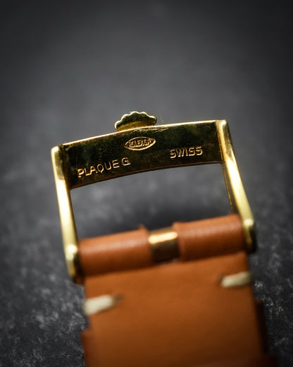 Rolex Cellini Art Deco Gadroon Ribbed Breguet Numerals in 18K Solid Yellow Gold 4601