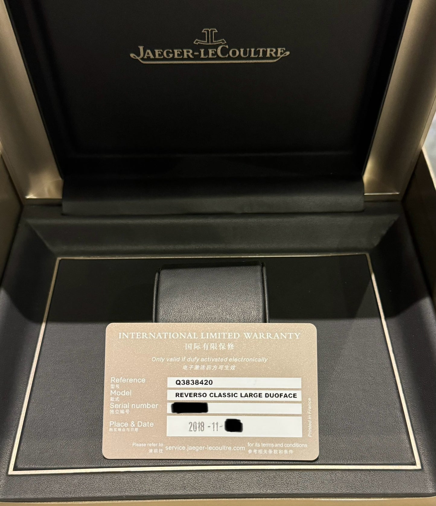Jaeger-Lecoultre JLC Reverso Duoface Large Classic Automatic Jaeger Q3838420 215.8.S9