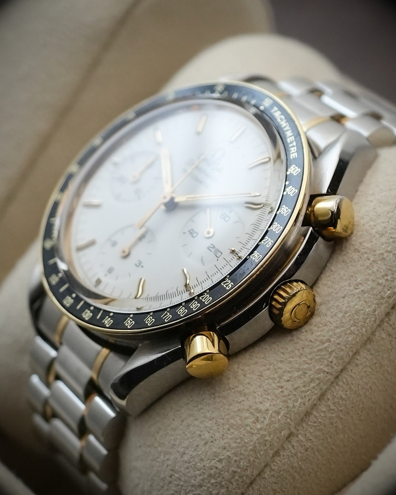 Omega Speedmaster Reduced Albino Two Tone Steel/Gold 39mm 175.0032