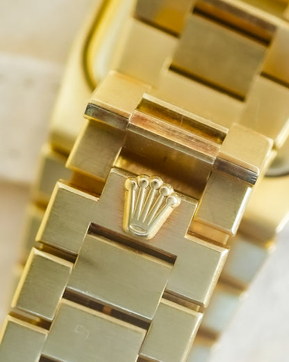 Rolex Cellini Factory Baguette Diamonds in Solid 18K Yellow Gold 5081