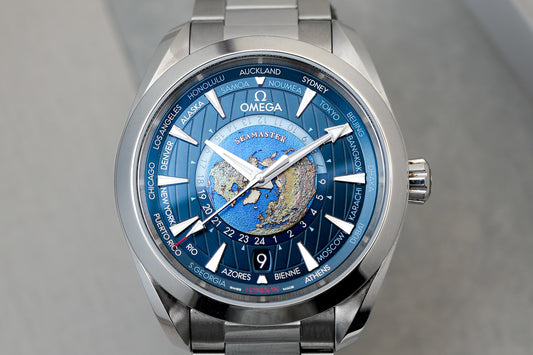 Omega Seamaster Worldtimer Aqua Terra 43mm 220.10.43.22.03.001 22010432203001