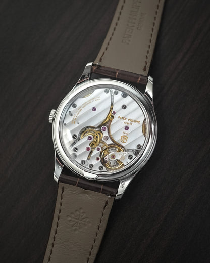 Patek Philippe Calatrava Platinium Salmon 38mm Manual Winding 6196P 6196 6196P-001