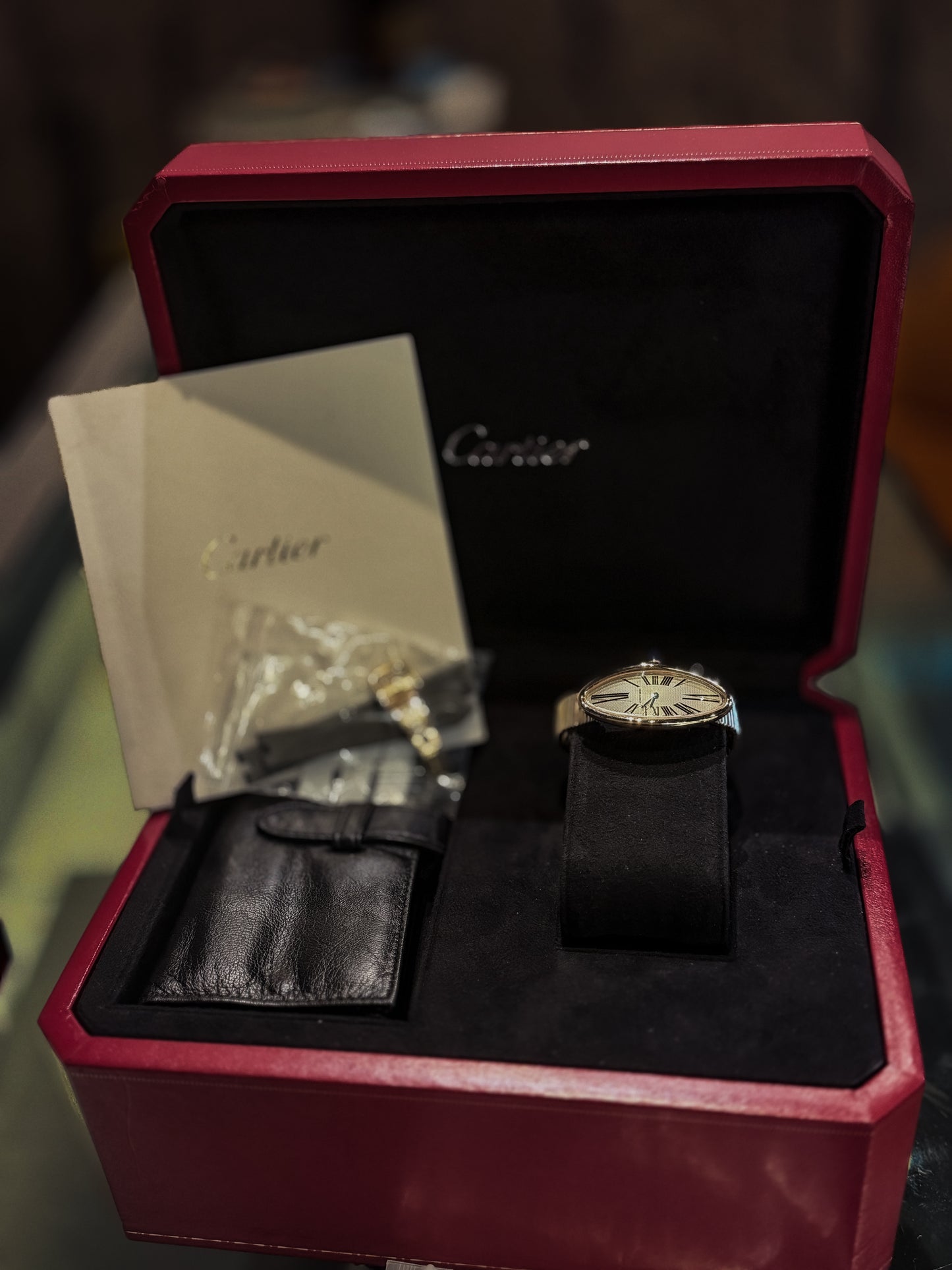 Cartier Baignore Allongee France Manual Winding in 18K Solid Rose Gold 2515