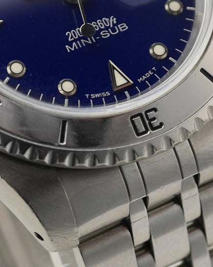 Tudor Prince Date Blue Mini Sub Submariner Automatic 34mm 73190