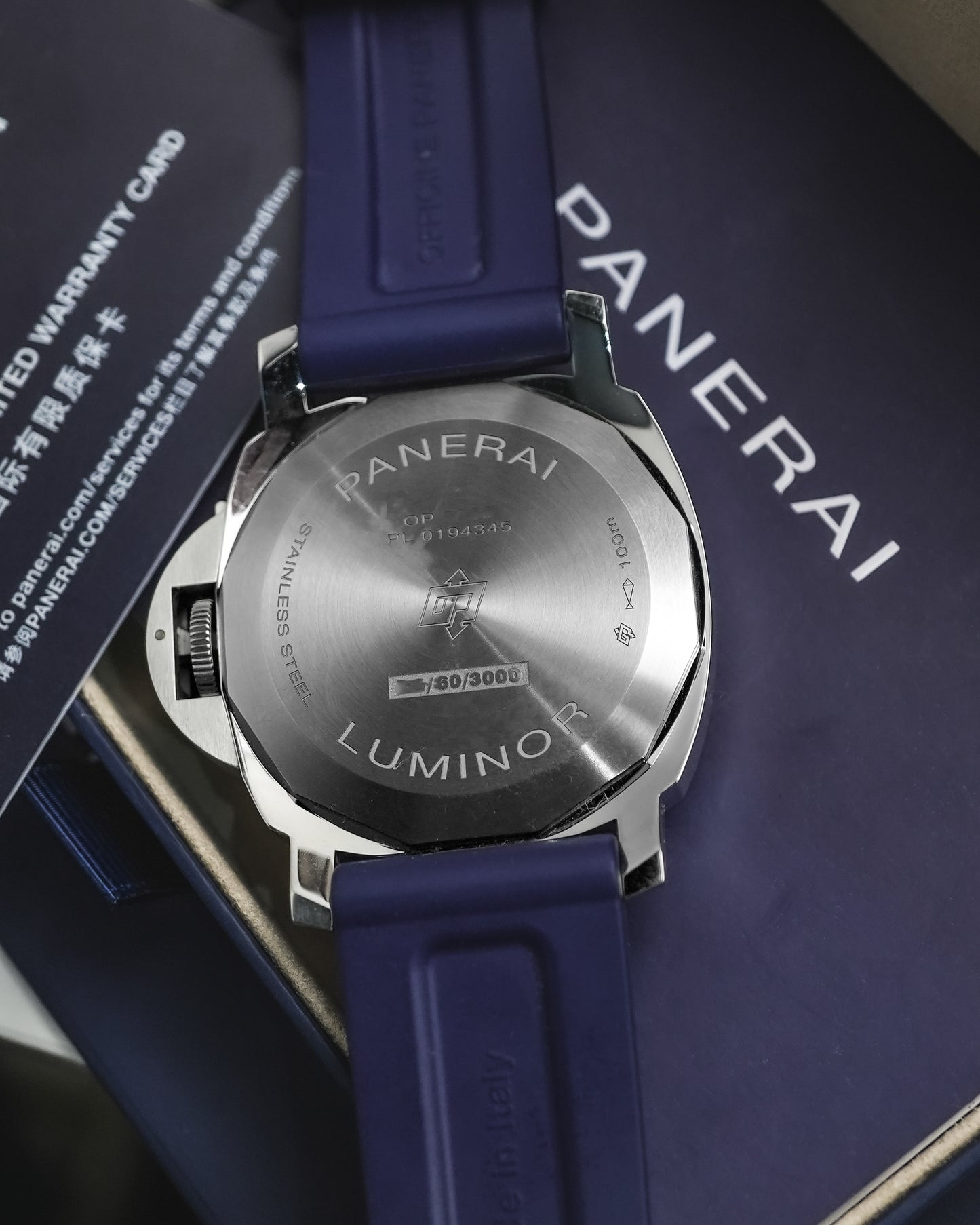 Panerai Luminor Blue Mare Base Logo PAM01085 PAM1085 1085 01085