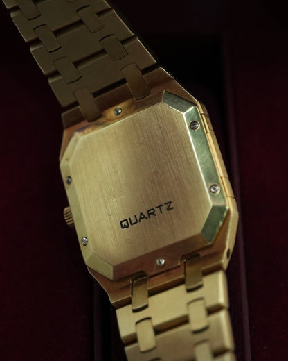 Audemars Piguet Royal Oak Jumbo Tapisserie Dial Rectangular in 18k Solid Yellow Gold 6009BA
