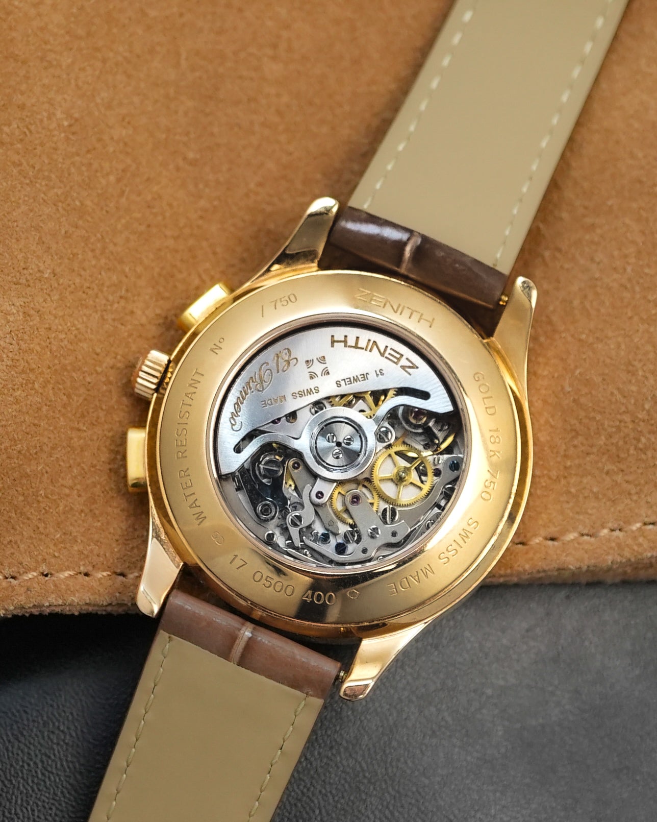 Zenith El Primero Chronomaster Telemeter Limited Edition 750 Pieces in 18k Solid Rose Gold 17.0500.400
