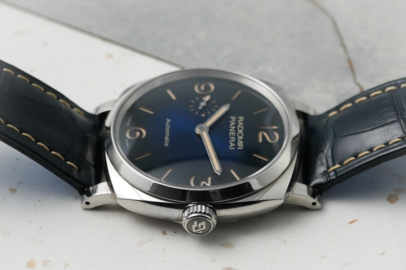 Panerai Radiomir Acciaio 1940 3 Days 42mm Automatic Blue PAM933 PAM00933 PAM 00933 933