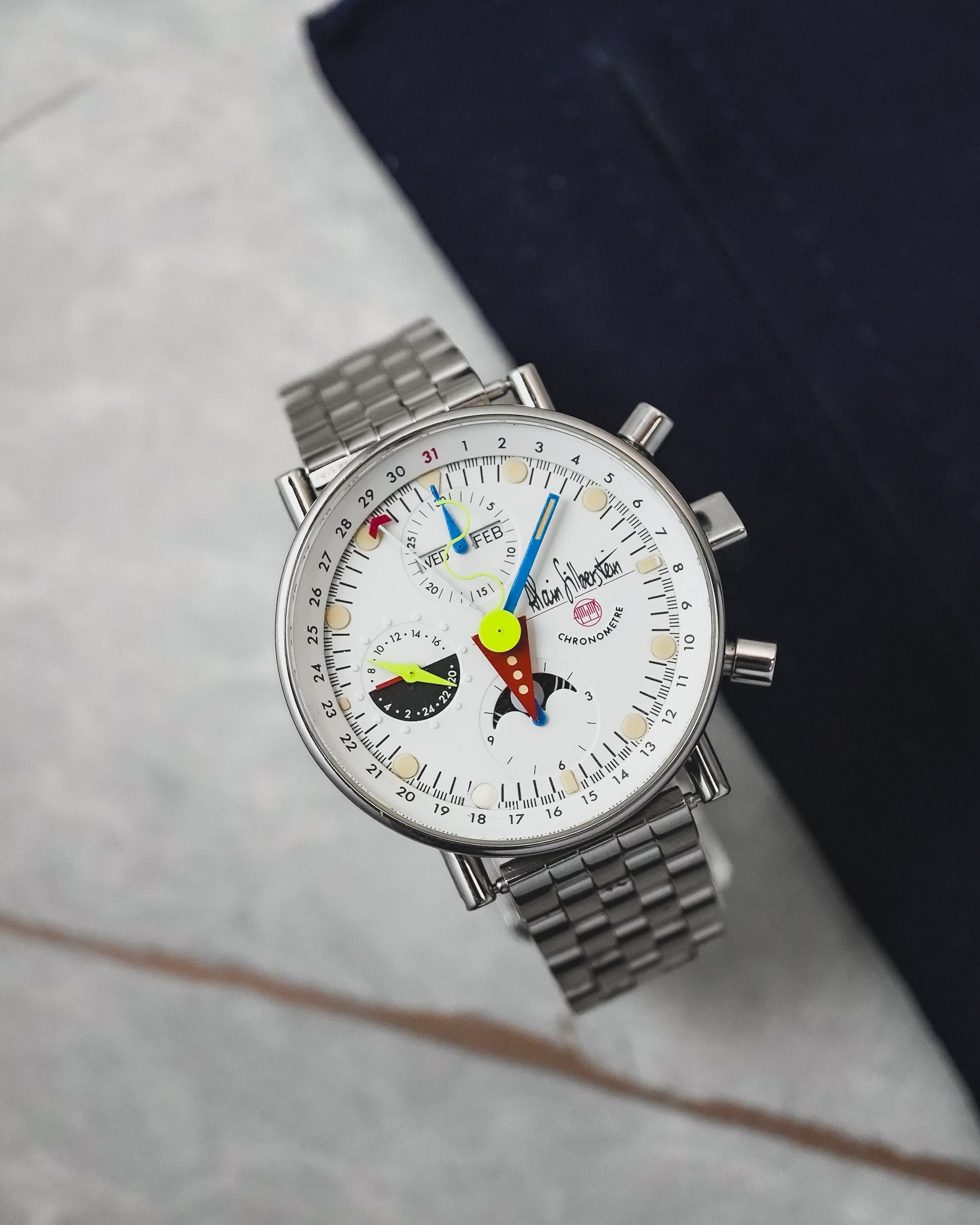 Alain Silberstein Krono 2 Bauhaus Triple Date Moonphase Limited Edition 500 Pieces