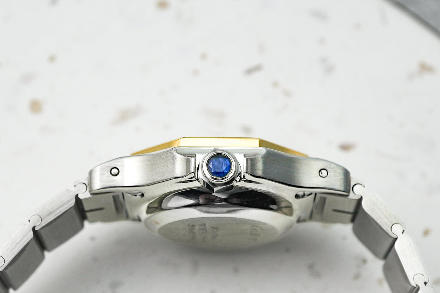 Cartier Santos Octagon Ronde in 18K Solid Yellow Gold Bezel 25mm Automatic 0907