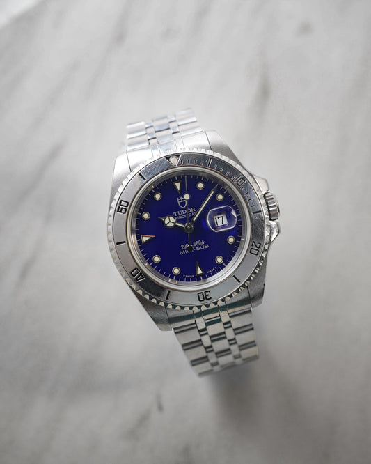 Tudor Prince Date Blue Mini Sub Submariner Automatic 34mm 73190