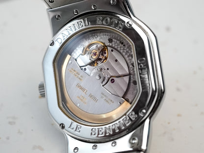 Daniel Roth Le Sentier Salmon Two Tone Steel and 18K Yellow Gold 35mm Automatic 7622