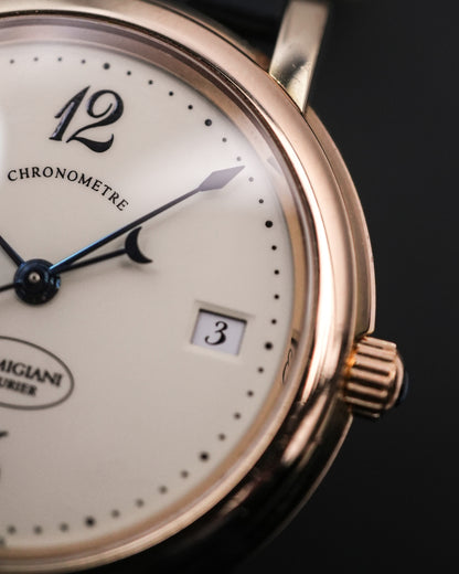 Parmigiani Fleurier Toric Basica Chronometre in 18K Solid Rose Pink Gold Cream Arabic C04440