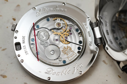 Piaget Altiplano Double Jeu in 18k Solid White Gold with Factory Diamond Bezels 43mm G0A321250