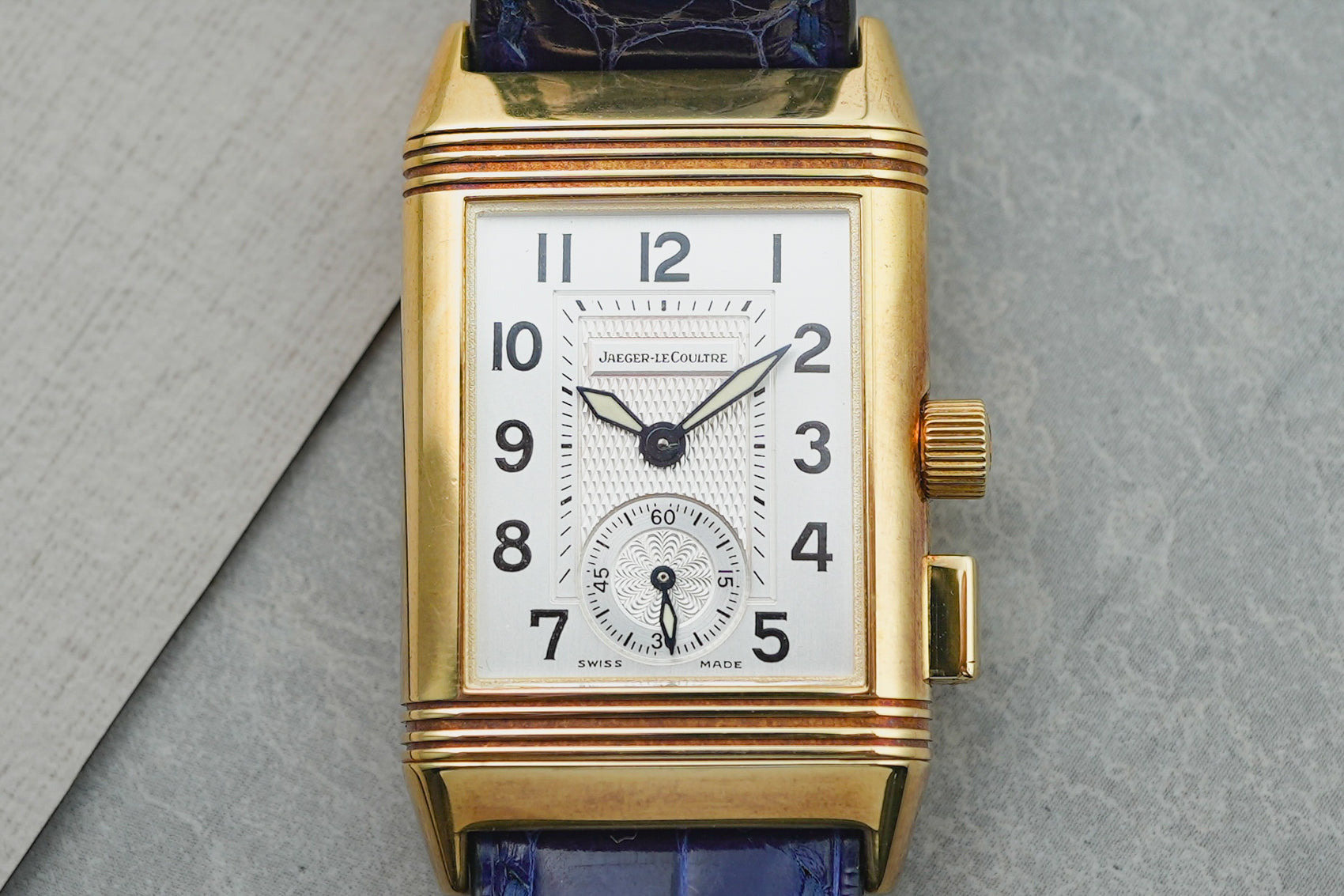 Jaeger Le Coultre JLC Reverso Memory Duoface in 18K Solid Yellow Gold 255.1.82