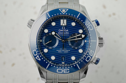 Omega Seamaster 300 Diver Chronograph Co Axial Blue 210.30.44.51.03.001 21030445103001